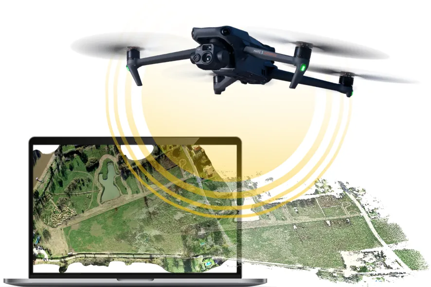image releve topographie photogrammetrie par drone rtk aerien utm marmande 47 lot et garonne nouvelle aquitaine